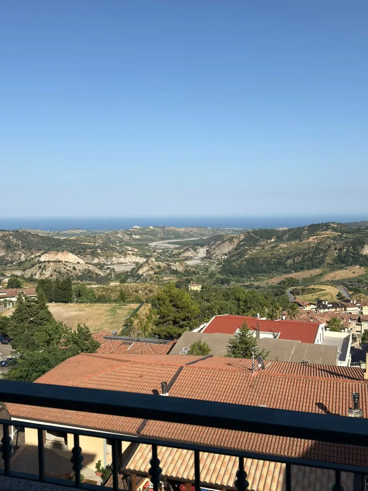 Panorama dalle colline di Stilo verso il Mar Ionio